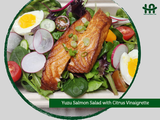 Yuzu Salmon Salad with Citrus Vinaigrette